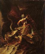 Salvator Rosa Jason Charming the Dragon France oil painting reproduction